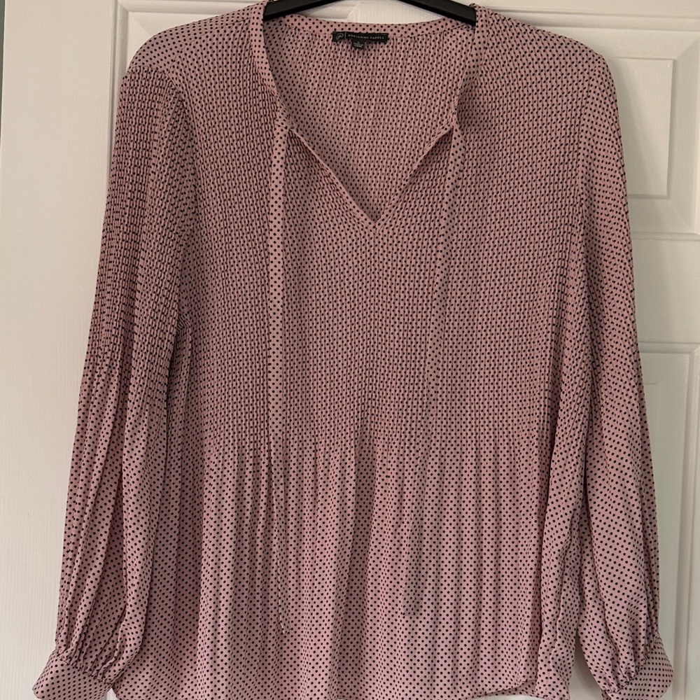 Adrianna Papell Mauve Textured Blouse - Picture 5 of 9